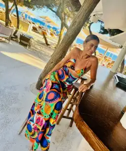 SWF Murano Cut Out A Line Maxi Dress Print Size 8 for rent on The Volte - image 5