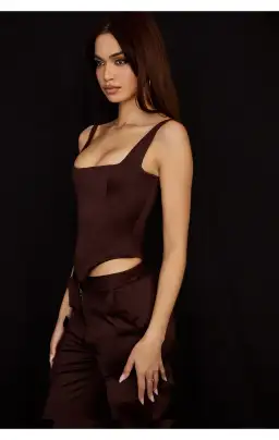 House of CB Rafa Corset & Daria Pants Set Brown Size S / AU 8 for rent on The Volte - image 6