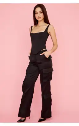 House of CB Rafa Corset & Daria Pants Set Black Size XS / AU 6 for rent on The Volte - image 6