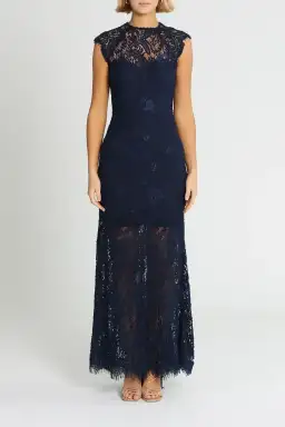 Elle Zeitoune Demi Gown Navy Size 10 for rent on The Volte - image 1