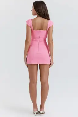 House of CB Leonida French Corset Mini Dress Pink Size M/AU 10  for rent on The Volte - image 3