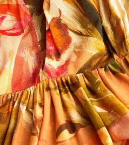 Anouki Cotton Floral Maxi Dress Floral Size 8  for rent on The Volte - image 3