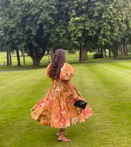 Anouki Cotton Floral Maxi Dress Floral Size 8  for rent on The Volte - image 7