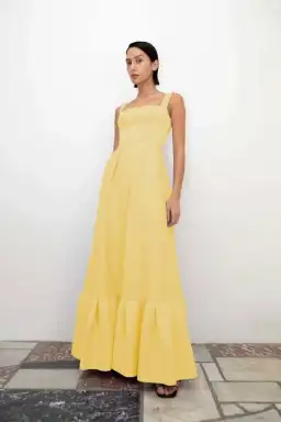 Rachel Gilbert Cora Gown in Yellow Size AU 8 for rent on The Volte - image 4