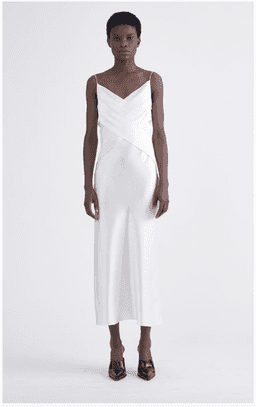 Dion Lee Bias Weave Midi Dress White Size 4 for rent on The Volte - image 1