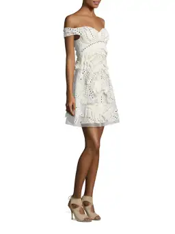 Thurley Stars Align Embellished Dress White Size 10 for rent on The Volte - image 2