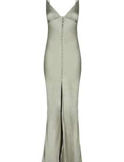 Shona Joy La Lune Bias Slip Dress Sage Size 8 for rent on The Volte - image 4