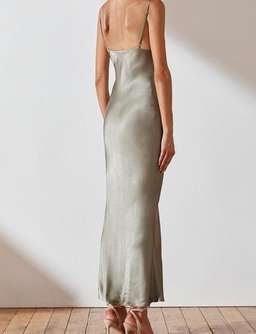 Shona Joy La Lune Bias Slip Dress Sage Size 8 for rent on The Volte - image 3