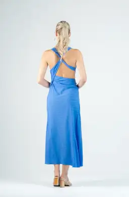 One Fell Swoop Zoe Midi Dress Blue Size 8 for rent on The Volte - image 2