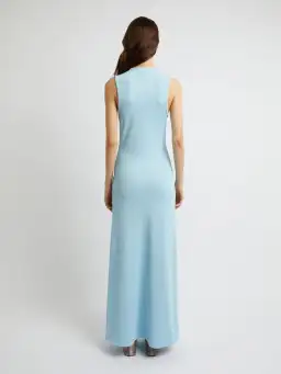 Christopher Esber Chasm Cay Buckle Dress Blue Calcite Size 6  for rent on The Volte - image 3