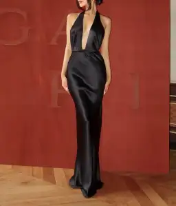 Natalie Rolt Angelica Gown Black Size 8 for rent on The Volte - image 1