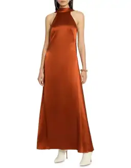 Sass & Bide Forever Now Silk Dress Brown Size 6 for rent on The Volte - image 1