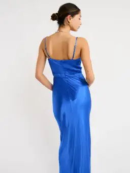 Shona Joy Oliviera Ruched Maxi Dress Blue Size 8 for rent on The Volte - image 2