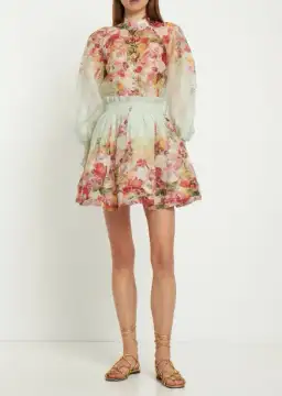 Zimmermann Wonderland Mini Skirt Floral Size 1 / AU 10 for rent on The Volte - image 1