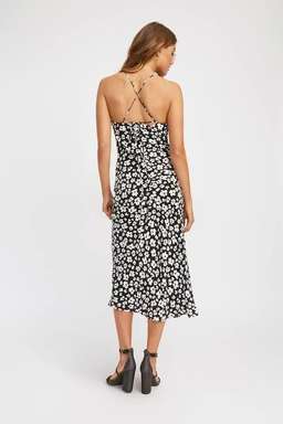 Kookai Fleur Midi Dress Black Size 12  for rent on The Volte - image 3