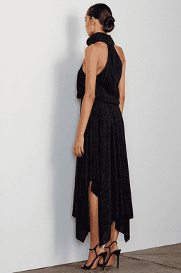 Shona Joy Yasmin Funnel dress black size 12