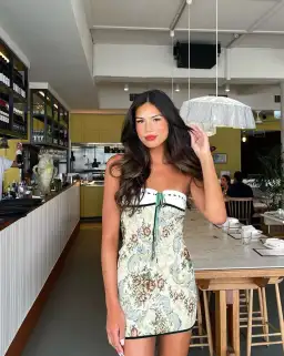 With Jean Sabrin Mini Dress Tabi Size M / AU 10 for rent on The Volte - image 1