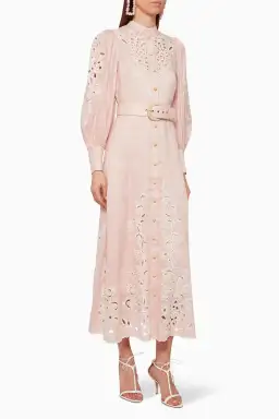 Zimmermann Freja Embroidered Dress in Blossom Size 0/Au 8 for rent on The Volte - image 1