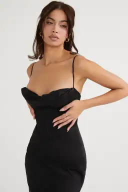 House Of CB Chairmane Corset Dress Black Size S / AU 8 for rent on The Volte - image 2