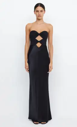 Bec & Bridge Halle Strapless Black Dress Size AU 12