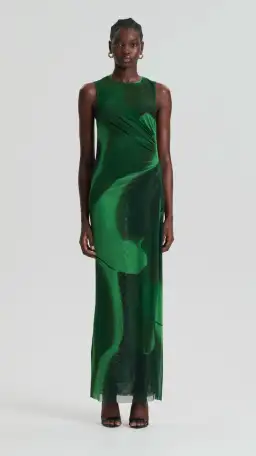 Scanlan Theodore Safari Italian Watercolour Dress Safari Size 10 for rent on The Volte - image 2