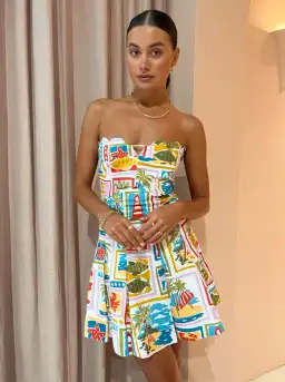 By Nicola Nautical Mini Dress Multi Print Size 6 for rent on The Volte - image 2