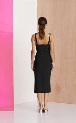 Bec & Bridge Amelie Cup Midi Dress black size 6