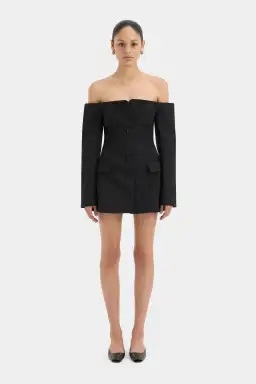 Sir The Label Sandrine Tailored Mini Dress Black Size 1 / AU 8 for rent on The Volte - image 2