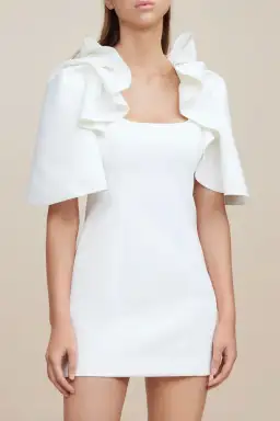 Acler Gwynne Dress in Cream Size AU 8 for rent on The Volte - image 2