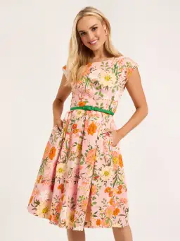 Review Avant Gardens Dress Blush Floral Size AU 12 for rent on The Volte - image 2