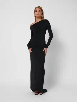 Effie Kats Margot Maxi Dress Black Size 8  for rent on The Volte - image 1