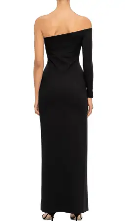 Solace London Palmer One Shoulder Maxi Dress in Black Size 12 for rent on The Volte - image 3