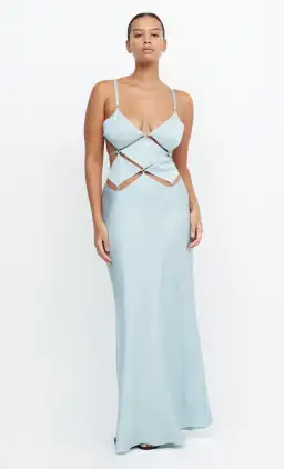 Bec & Bridge Diamond Days Strap Maxi Dress in Cloud Blue Size 12 for rent on The Volte - image 4