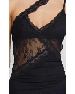 Bec & Bridge Ria Asym Mini Dress Black Size AU 10 for rent on The Volte - image 2