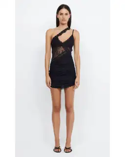 Bec & Bridge Ria Asym Mini Dress Black Size AU 10 for rent on The Volte - image 1