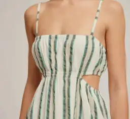 Venroy Cut Out Maxi Dress Stripe Size 8 for rent on The Volte - image 4