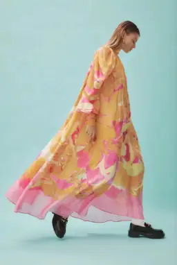 Alemais  Luca Long Sleeve Midi Dress Multi  Size 8 for rent on The Volte - image 4