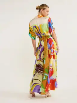 Alemais    Luca Silk Top Size 8  and Skirt Size 10 Set  Multi for rent on The Volte - image 3