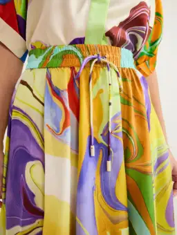 Alemais    Luca Silk Top Size 8  and Skirt Size 10 Set  Multi for rent on The Volte - image 4