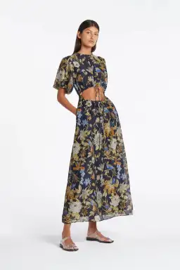 Sir the Lable Lillian Puff Sleeve Maxi Dress Floral Size 12 for rent on The Volte - image 1