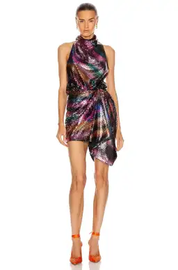 The Attico Sequin Halter Dress Multi Size AU 12 for rent on The Volte - image 1