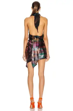The Attico Sequin Halter Dress Multi Size AU 12 for rent on The Volte - image 3