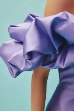 Alemais Suzi Off Shoulder Midi Dress Violet Size 8 for rent on The Volte - image 2