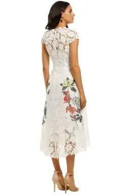 Moss and Spy Fleur Dress  Ivory Print Size 12 for rent on The Volte - image 3