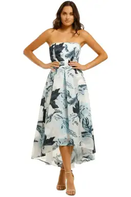 Moss and Spy Luna Strapless Dress Multi Size 8 for rent on The Volte - image 1