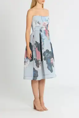 Nicholas Floral Mesh Ball Dress Print Size 8 for rent on The Volte - image 2