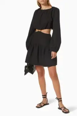 Mossman Streamline Mini Dress Black Size 6 for rent on The Volte - image 3