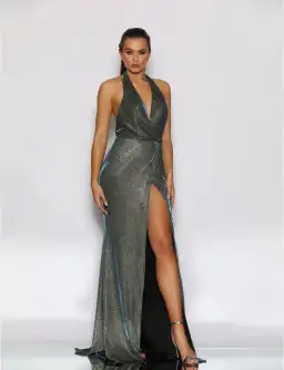 Jadore JX2108 Sleeveless Dress in Peacock Size 8