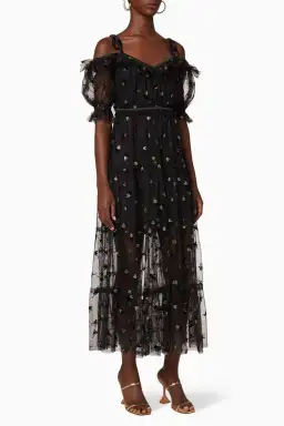 Alice McCall Moon Lover Midi Dress Black Size 8 AU for rent on The Volte - image 3