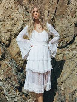 STEELE Stardust Dress White size 8